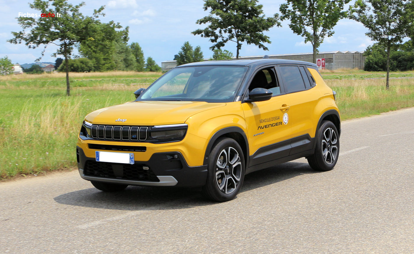 Fiche technique jeep Avenger 2023 Toutes les spécifications longueur